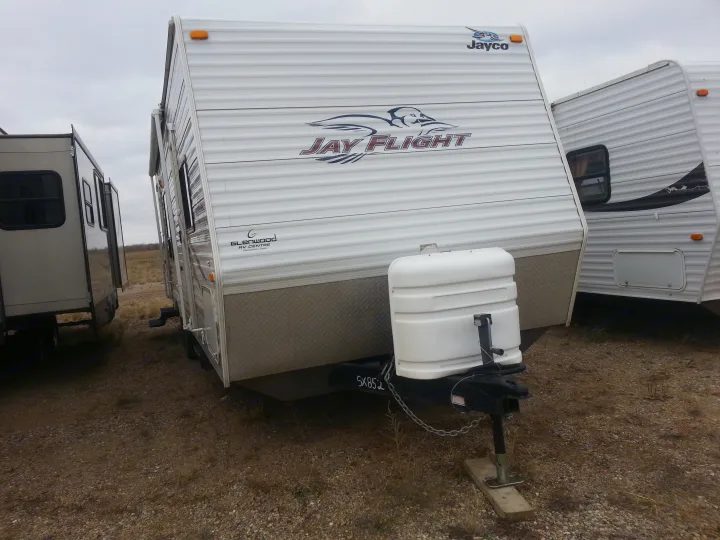 Waiting for it's next adventure. Jayco Jay Flight 2009