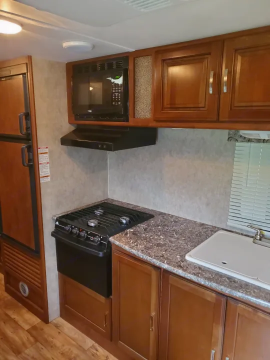 Kitchen area.. Keystone Passport 2016