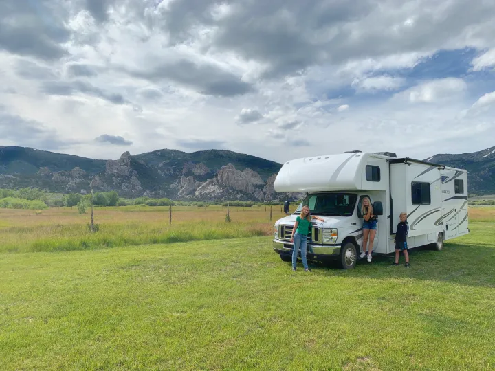 Parked in Idaho.. Forest River Forester 2020