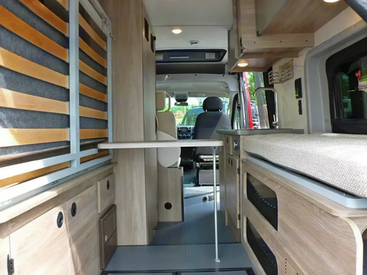 View from the back with Murphy bed up. Room for your bikes!. Winnebago Other 2021