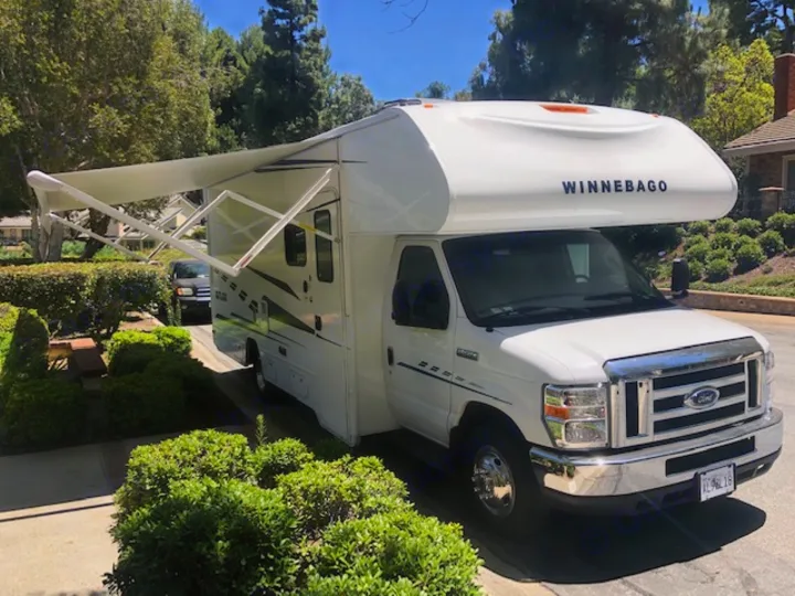 Awning with LED lights. Winnebago Outlook 25J 2019