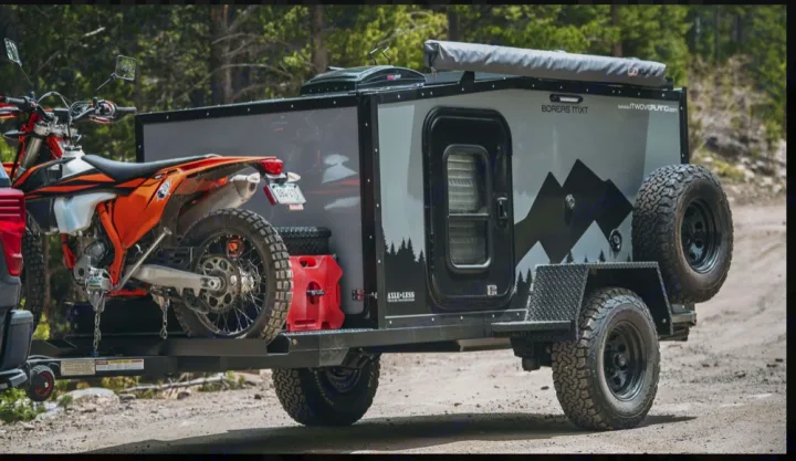 Capacity for a dirt bike (up to 400lbs). Dirt bike not included.. Into the Wild Boreas MXT 2019