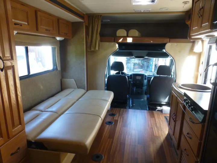 sofa converted to full size bed. Coachmen Prism 2150LE 2013