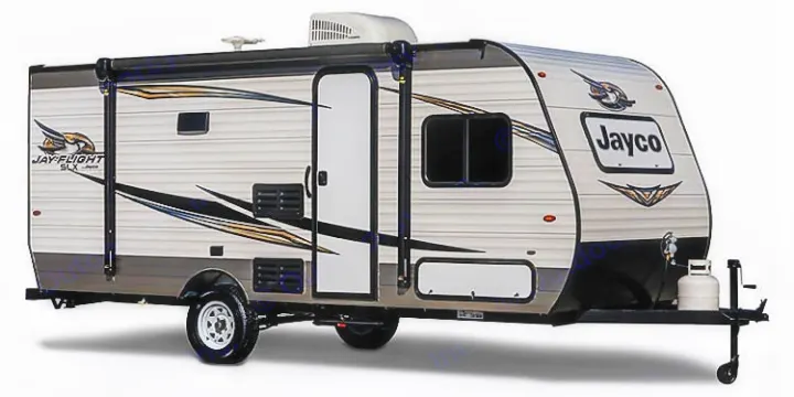 A clean Jayco Jay-Flight SLX travel trailer, perfect for your next RV rental road trip or camping adventure.. Jayco Jay Flight 2019