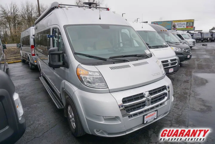 The Dodge chasis makes this just like driving a truck/large vehicle.  Easy to drive with all of the modern safety features.. Winnebago Travato 2019