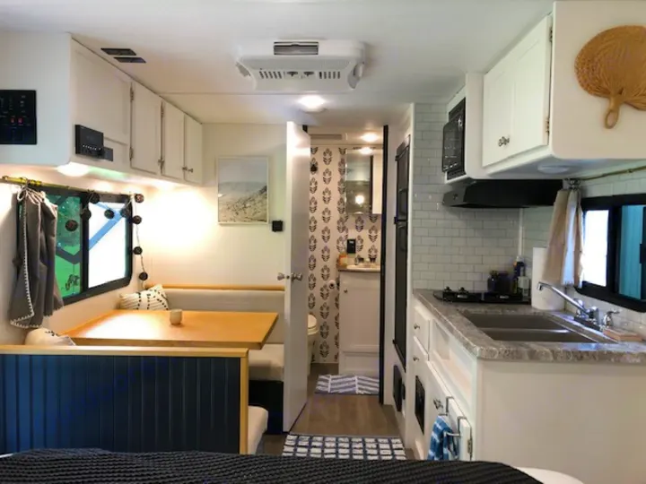 Well equipped kitchen, full refrigerator, dining booth turns into twin bed. Other Other 2019
