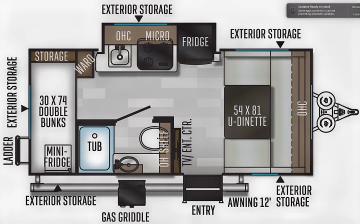 3D tour https://my.matterport.com/show/?m=SVQyUZ779FC. Forest River Rockwood 2020