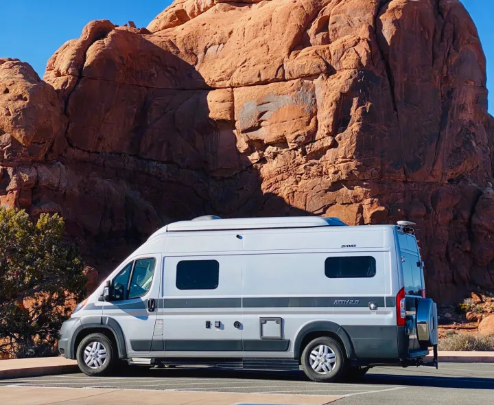 Our Hymer in Arches National Park, Utah. Hymer Aktiv 2.0 loft Hymer Aktiv 2.0 loft 2019