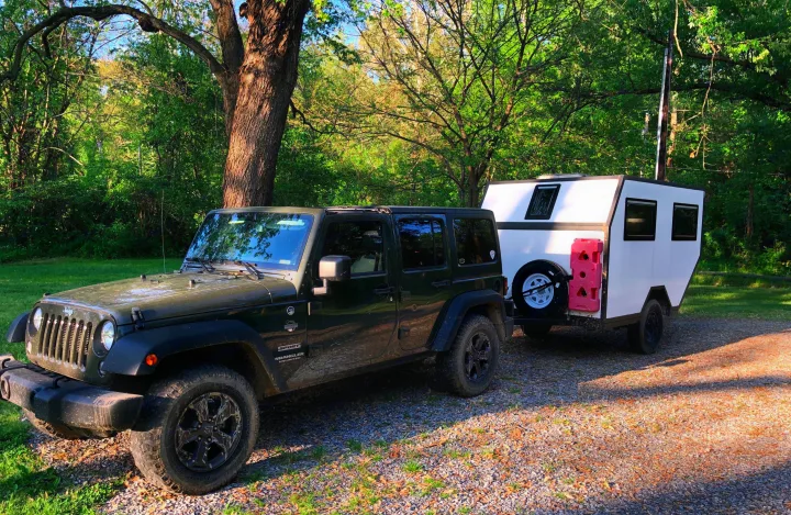 Great behind a Jeep or small suv. Custom OFF ROAD TRAILER 2019