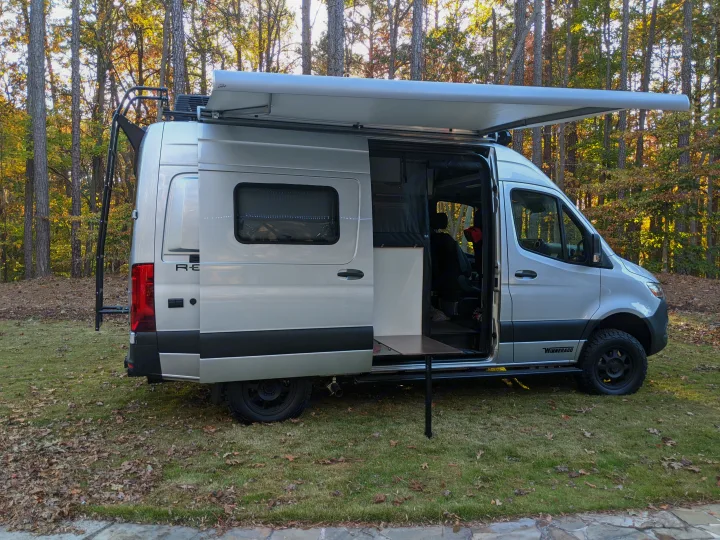 Awning Extended. Winnebago Revel 2020