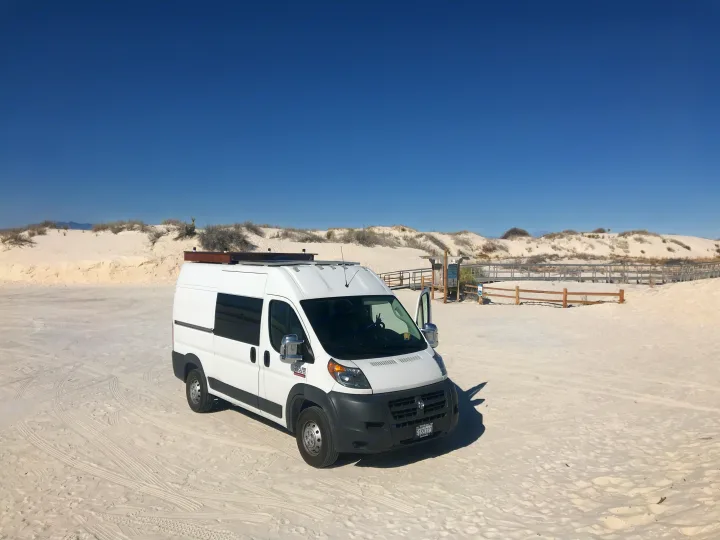 Deck on top allows for great views and a nice place to kick back and relax. 

At your own risk.. Dodge Ram Promaster 1500 2018