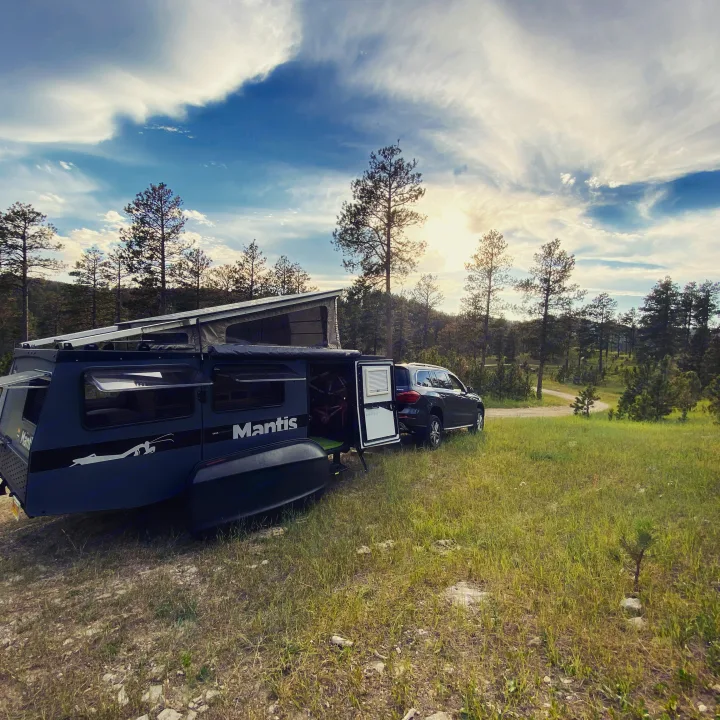 Off-grid camping in the Black Hills National Forest, SD.. TAXA TAXA Trailer 2019