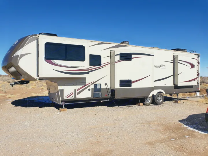 Exterior 3 Slide Outs, Multiple Storage Areas, Hook Ups  . Grand Design Solitude 2016