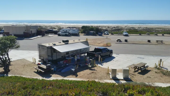 Beachfront RV camping. Enjoy your rv rental by the ocean with family and pets at this sunny coastal campsite.. Keystone Cougar Half-Ton 2017