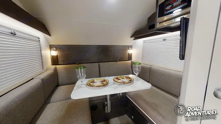 U-shaped dinette that converts to your sleeping area. nuCamp TAB 320 S 2021