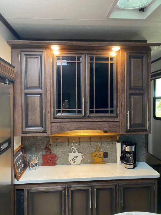 coffee bar and lots of cabinets 
TITO. Durango Durango Fifth Wheel 2021