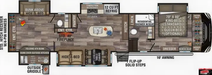 excellently appointed floorplan. No wasted space.   TITO AND RITA ARE THE SAME FLOOR PLAN. Durango Durango Fifth Wheel 2021