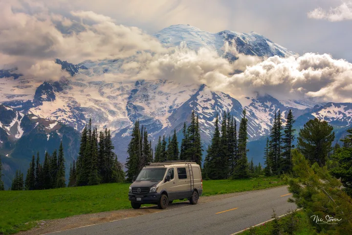 Ready made place to stop wherever and whenever you want to enjoy the view, take a nap, or have a snack.  . Sportsmobile 18' 2017