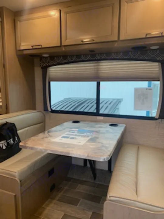 Great place for family meals & activities.  Converts into a bed at night. Thor Motor Coach Chateau 2021