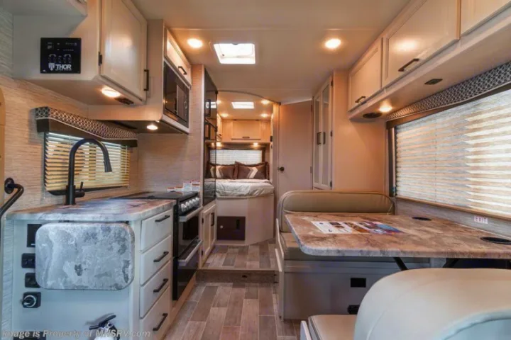 Spacious and cozy interior for your enjoyment. Thor Motor Coach Chateau 2021