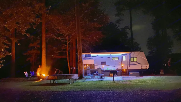 Amazing photo taken by our first renter!  This can be your reality!. Jayco Jay Feather 2017