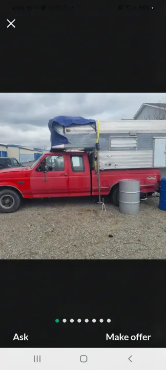 Here she is all hooked up to our f150. Chinook 9/tc 1965