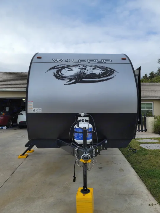 Ready for your next trip! This Wolf Pup travel trailer is perfect for an rv rental. Equipped with propane tanks & leveling gear.. Forest River Cherokee Wolf Pup 2020