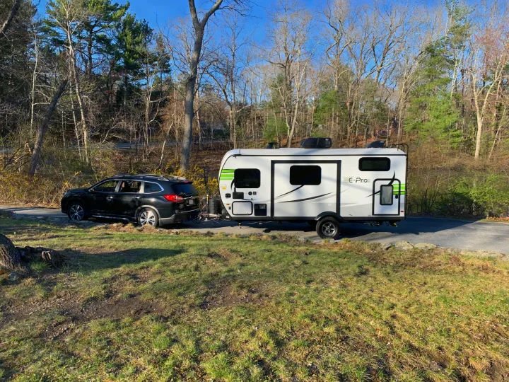 Compared to our 2020 Subaru Ascent. Forest River Flagstaff 2021