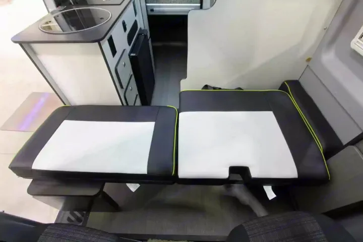 Back Seat That Turns Into A Day Bed. Winnebago Mercedes 2020