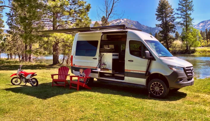 Our Girl Vannah. Awning expanded and outdoor table.. Overland Other 2019