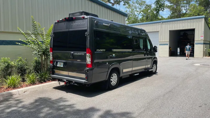 21’L 9’6”H, powerful Dodge Ram 3500 chassis, drives like a mini van. 20mpg/hwy.  Free parking for your car in this storage unit.. Winnebago Travato 2017