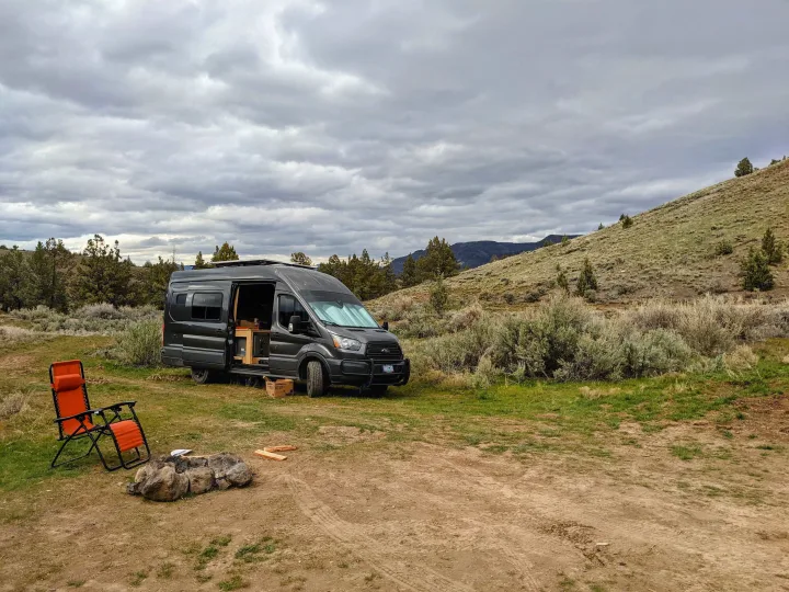 Camping in solitude:). Ford Transit 2017