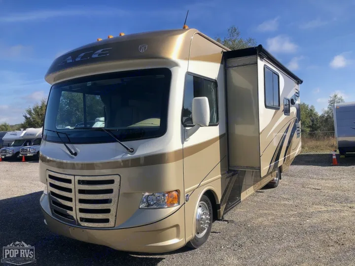 Drivers view of the Thor ACE 29.2 with slide out.. Thor Motor Coach A.C.E 2013