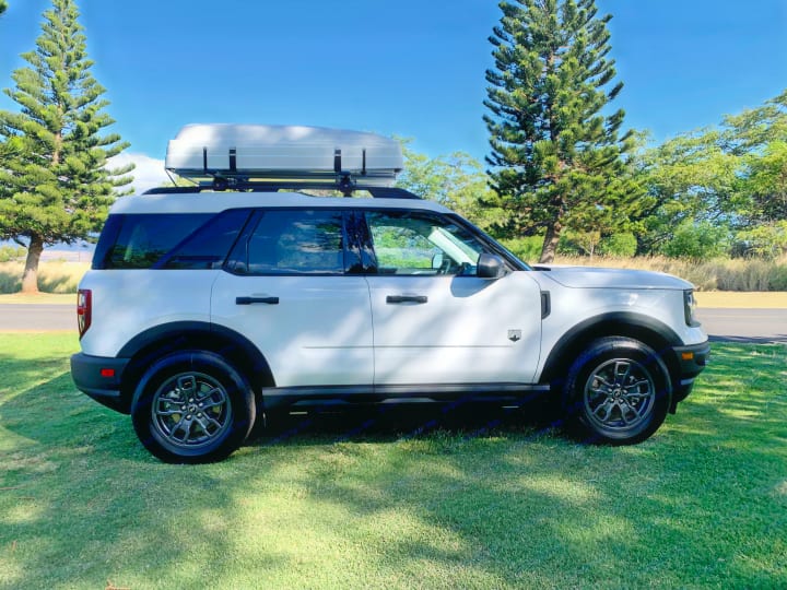 Easy Camping Maui Located in Kahului - Ford Bronco Sport, Roofnest Condor, 4x4 Vehicle, Camping, Recreation, and Snorkel Gear Rental . Ford Bronco Sport 2021