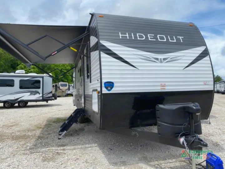This Hideout travel trailer, featuring an extended awning, is an ideal RV rental for your next trip.. Keystone Hideout 2021