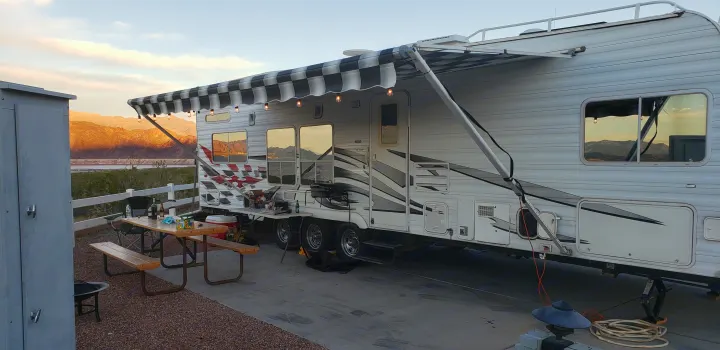 Hanging out . Weekend Warrior 36ft Toy Hauler 2005
