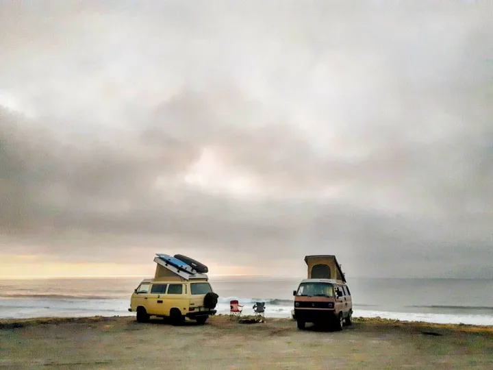 Ensenada, Baja California. Volkswagen T3 Westfalia 1981