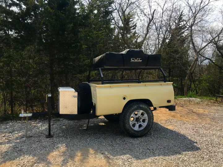 Ford CVT roof top tent camp trailer. 1975