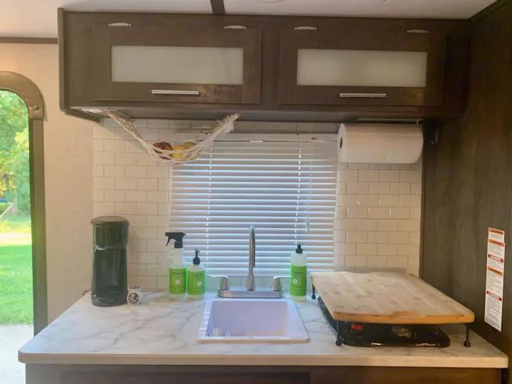 The Boho Bunkhouse comes equipped with all the kitchen things! You can make pancakes in the morning and pop popcorn at night. . Other Other 2021