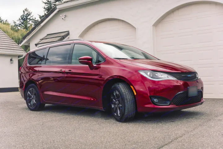 Luxury rental car or ultimate stealth camping experience. Chrysler Pacifica 2020