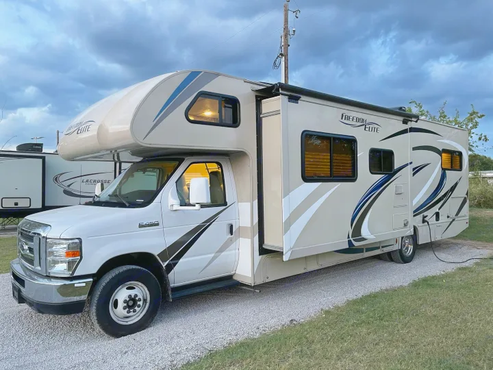 Front slide out that expands your RV for additional room when parked.. Other Freedom Elite 2018