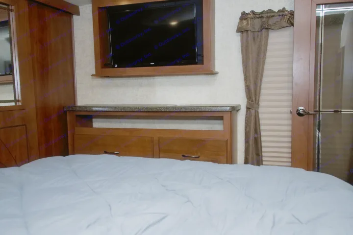 Master bedroom TV. Forest River Sierra 2016
