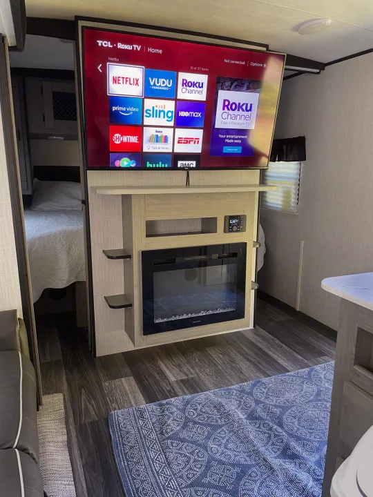 55 inch tv that pulls out and swivels perfectly when relaxing on the couch.. Other Other 2021
