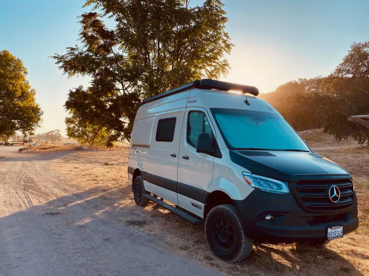 Ready for adventure? This Mercedes Sprinter Winnebago Revel RV rental is perfect for outdoor road trips at golden hour.. Winnebago Revel 2021