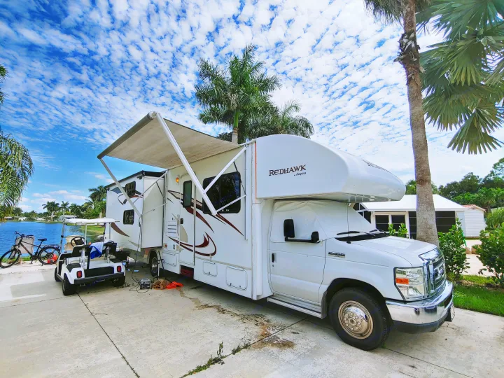 Golf cart not included. Lol.. Jayco Redhawk 2013