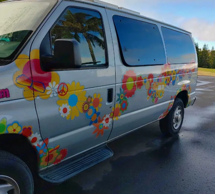 Flower Power in Maui! . Ford Econoline 150 2013
