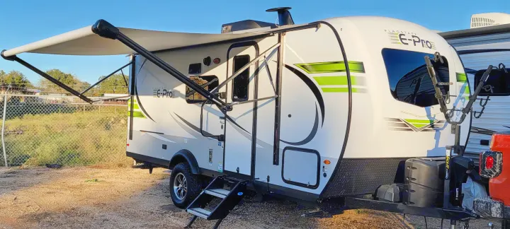 Hangout under the large canopy!. Forest River Flagstaff E-Pro 2021