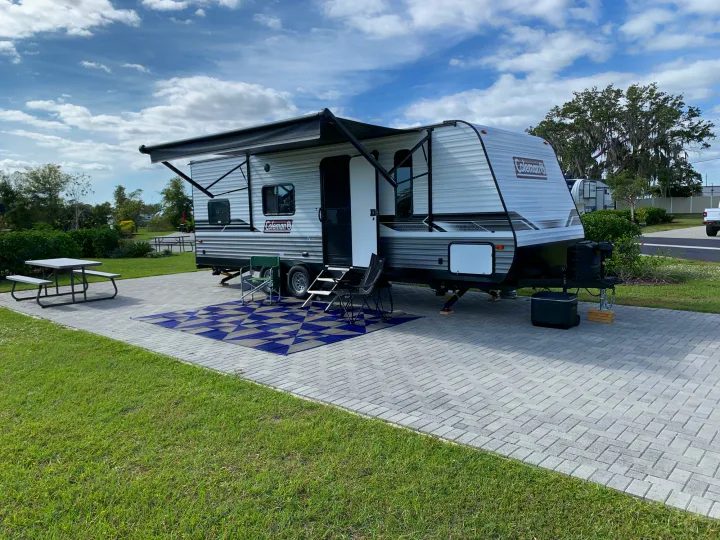 Set up at a local site…ready for good times!. Dutchmen Coleman Lantern LT 2022