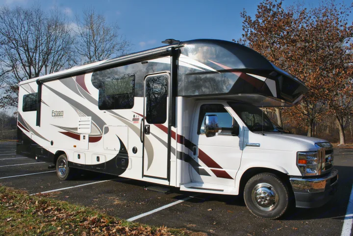 Here is the entry way to the RV on the right side. Entegra Coach Esteem 2021