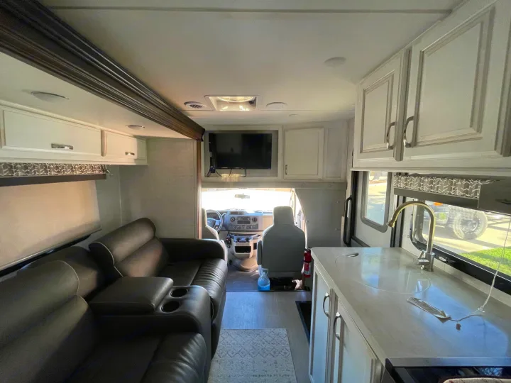 View of recliners, TV and Sink.. Gulf Stream B Touring Cruiser 2021
